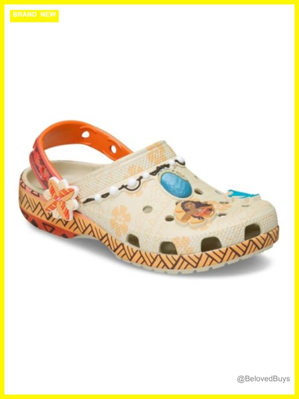 Disney Moana Classic Clogs Kids Toddler Shoes Lightweight Easy Clean